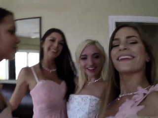 Back room casting cronys and my girl Bridesmaids